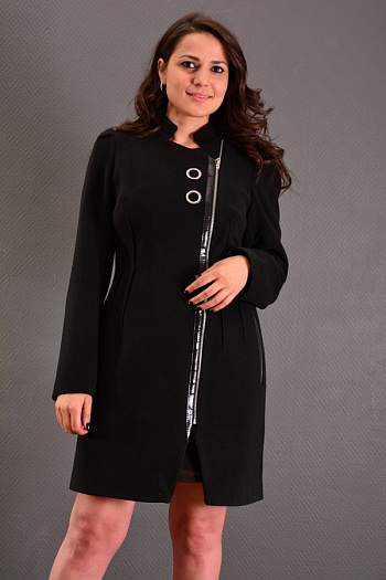 2 Пальто 136-000  (черный) 