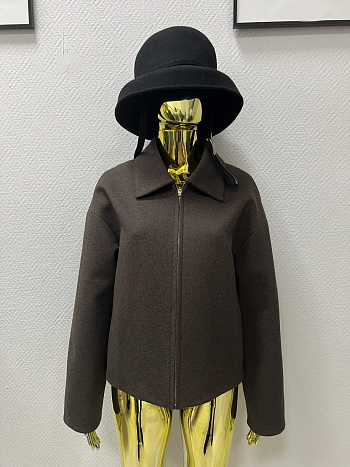 2 Пальто женское демисезонное 28000 (шоколад/ёлочка)