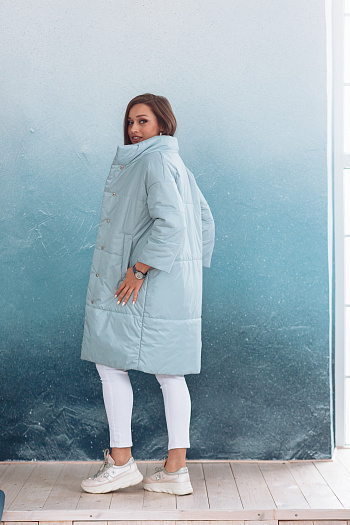 2 Куртка женская демисезонная 21680  (голубой) 