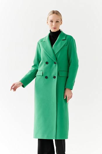 8 Пальто женское демисезонное 24102 (зеленый)