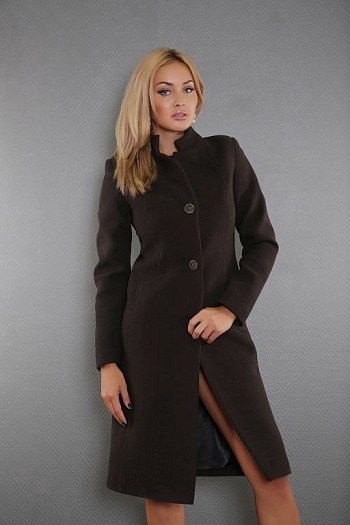 2 Пальто женское демисезонное 18507-900 (шоколад.) 