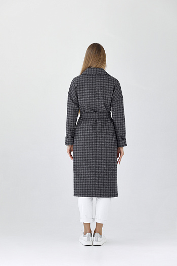 6 Пальто женское демисезонное 25550 (черно-серый)