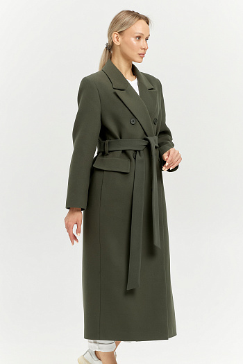 5 Пальто женское демисезонное 26326 (хаки)