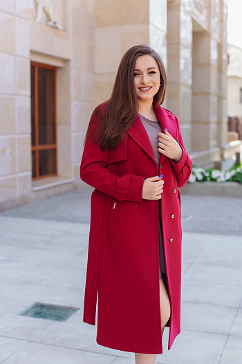 3 Пальто женское демисезонное 21800  (вино)