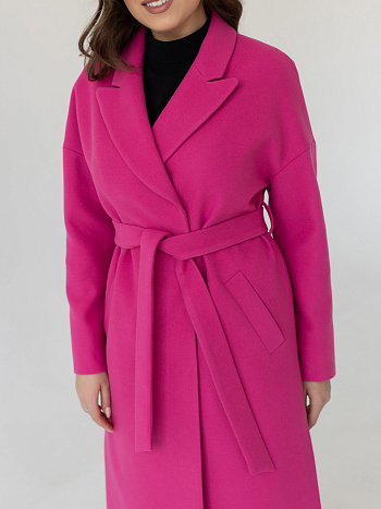 6 Пальто женское демисезонное 21820 (розовый)