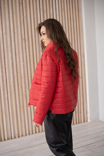 2 Куртка женская демисезонная 22680 (красный)