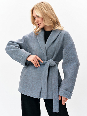 6 Пальто женское демисезонное 27832-05 (серо-голубой)