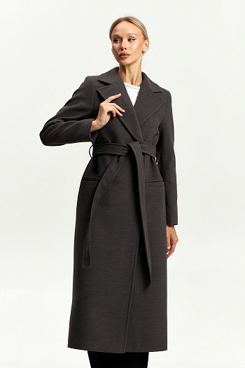 2 Пальто женское демисезонное 26770 (темно-серый)