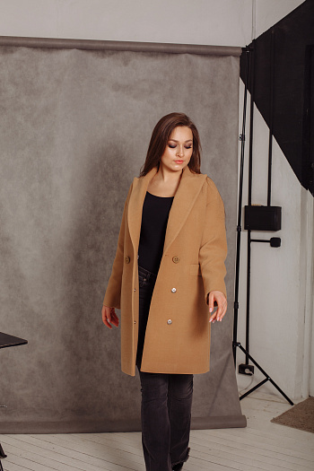 2 Пальто 20890  (кэмел) 