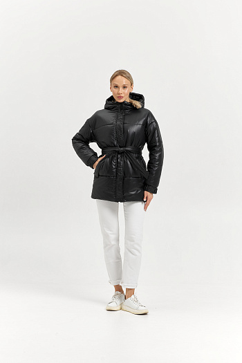 10 Куртка женская зимняя 25444 (черный)