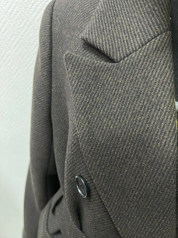 2 Пальто женское демисезонное 26326/к (шоколад/ёлочка)