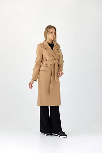 3 Пальто женское демисезонное 25415 (кэмел)