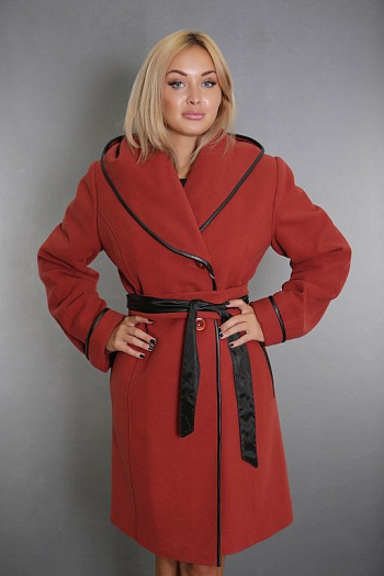 2 Пальто 21-033 Ут  (терракот) 