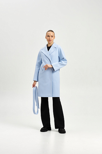 3 Пальто женское демисезонное 25885 (голубой)