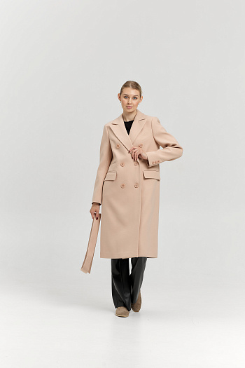 6 Пальто женское демисезонное 25775 (кремовый)