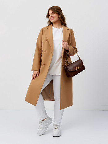 10 Пальто женское демисезонное 25775 (кэмел)