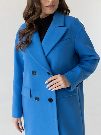 6 Пальто женское демисезонное 24102 (электрик)