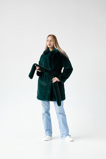 2 Шубка утеплённая 25005 (изумруд)