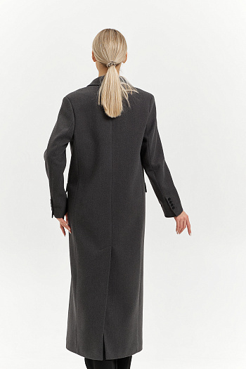 10 Пальто женское демисезонное 26830 (базальт/рубчик)