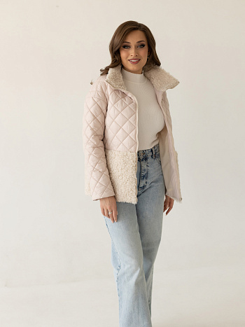 4 Куртка женская демисезонная 24130 (нежно-розовый) 