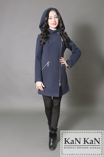 Пальто 1502-741  (темно-синий) 