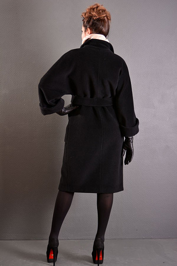 4 Пальто 15105-000  (черный) 