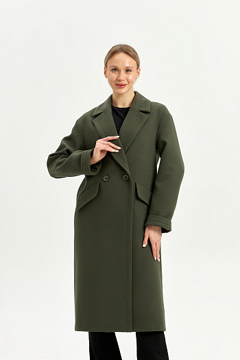 5 Пальто женское демисезонное 24710 (хаки)
