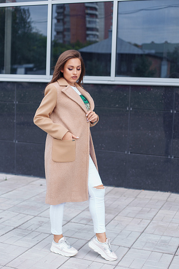 2 Пальто женское демисезонное 21500  (кэмел) 