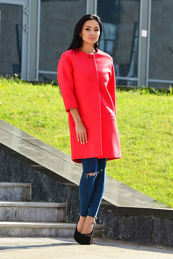 3 Пальто 15223-890  (красный) 