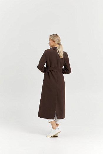 2 Пальто женское демисезонное 26770 (шоколад)