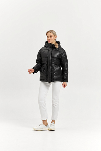3 Куртка женская зимняя 25404 (черный)