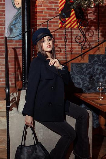 2 Пальто 20980  (синий) 