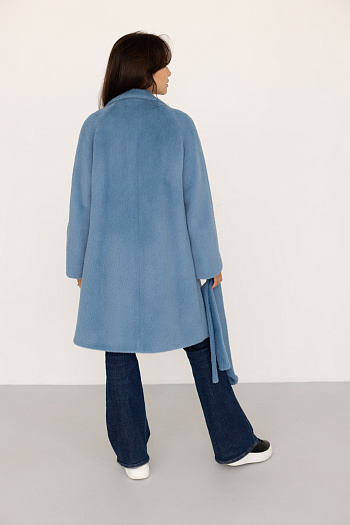 4 Пальто женское демисезонное 24780 (голубой/тедди)