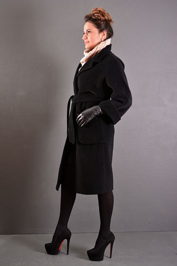 5 Пальто 15105-000  (черный) 