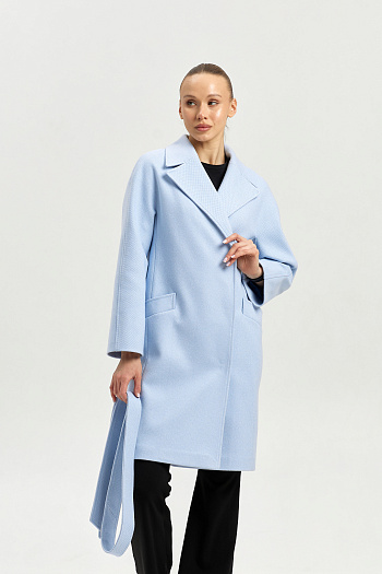 7 Пальто женское демисезонное 25885 (голубой)