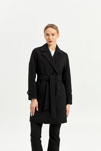 5 Пальто женское демисезонное 22970 (черный)