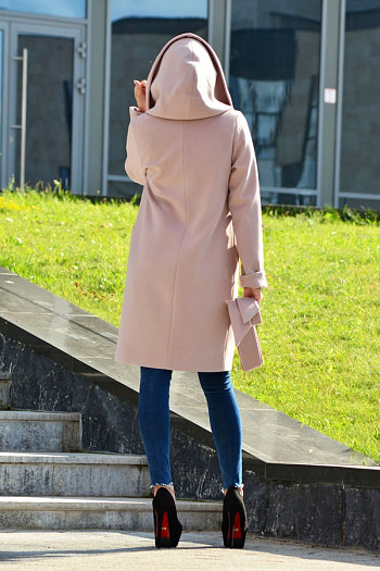 4 Пальто 18910  (кофе/роза) 