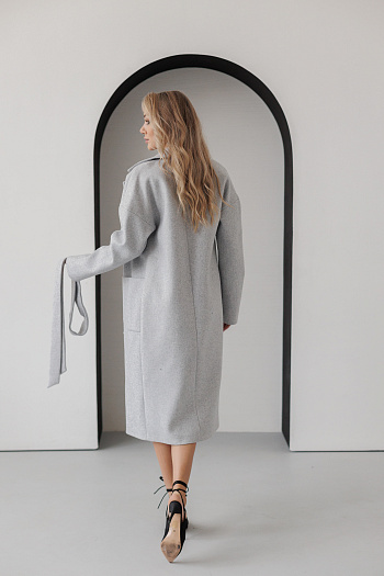 3 Пальто женское демисезонное 20550Р (светло-серый)