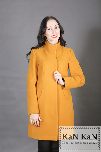 3 Пальто 1505-681  (горчица) 