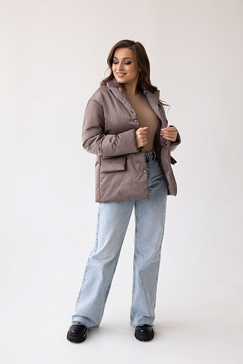 2 Куртка женская демисезонная 23980 (капучино)
