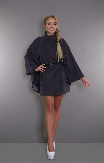 2 Пальто женское демисезонное 17501  (серый) 