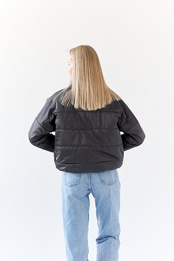 3 Куртка женская демисезонная 26750 (графит)