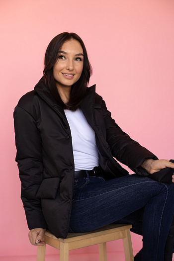 2 Куртка женская демисезонная 23980 (черный )