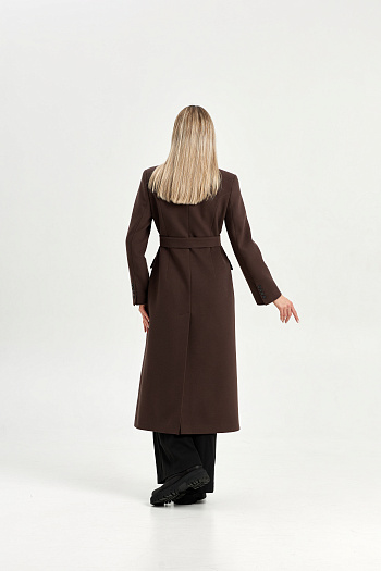 5 Пальто женское демисезонное 26895 (шоколад)