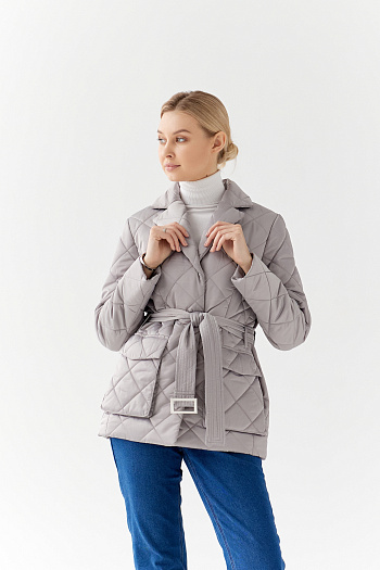 4 Куртка женская демисезонная 24230/б серый/опал