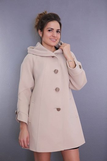 2 Пальто 15220-049  (св.бежевый) 