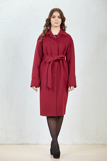 2 Пальто  18570  (бордовый) 