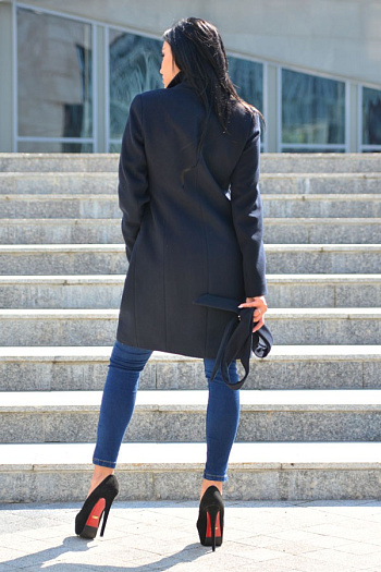 3 Пальто 18920  (синий) 