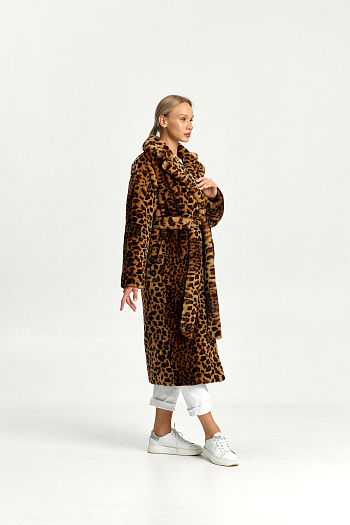 7 Шубка утеплённая 24558 (леопардовый)