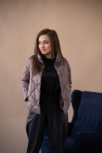 3 Куртка женская демисезонная 22300 (капучино)